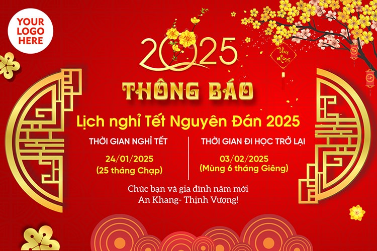 lịch nghỉ tết nguyên đán 2025